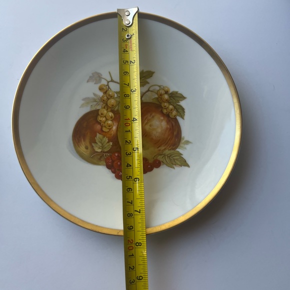 Bavaria Germany Golden Crown Lot of 2 E&R 1886 Harvest Fruit Orchard Plates - Picture 3 of 10